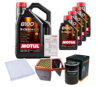DENCKERMANN Controllo Set 9L MOTUL 8100 X-CLEAN 0W-30 Per Iveco Daily VI