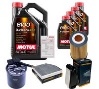 DENCKERMANN Controllo Set 9L MOTUL 8100 X-CLEAN 0W-30 Per Mercedes-Benz