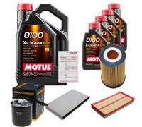 DENCKERMANN Controllo Set 9L MOTUL 8100 X-CLEAN 0W-30 Per Mercedes-Benz