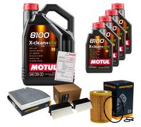 DENCKERMANN Controllo Set 9L MOTUL 8100 X-CLEAN 0W-30 Per Mercedes-Benz GLC