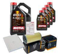 DENCKERMANN Controllo Set 9L MOTUL 8100 X-CLEAN EFE 5W-30 Per Toyota Hiace IV