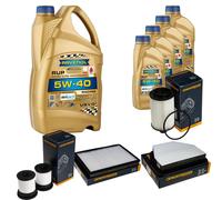 DENCKERMANN Controllo Set 9L RAVENOL 5W-40 per Chevrolet Captiva 2.2 D 4WD