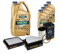 DENCKERMANN Controllo Set 9L RAVENOL 5W-40 per Chevrolet Captiva 2.2 D 4WD