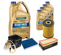 DENCKERMANN Controllo Set 9L RAVENOL Turbo VST 5W-40 per VW Touareg 3.2 V6
