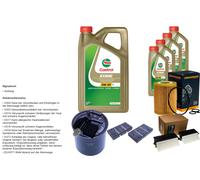 DENCKERMANN Controllo set 9L9L CASTROL EDGE 5W-30 C3 per Mercedes-Benz GLE 350