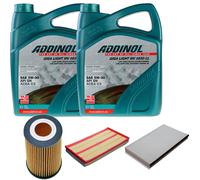 DENCKERMANN Controllo Set ADDINOL GIGA LIGHT 5W-30 10L Per Mercedes-Benz