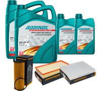 DENCKERMANN Controllo Set ADDINOL GIGA LIGHT 5W-30 12L Per VW Touareg 3.0 V6