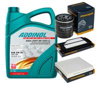 DENCKERMANN Controllo Set ADDINOL GIGA LIGHT 5W-30 5L Per Chevrolet Spark