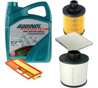 DENCKERMANN Controllo Set ADDINOL GIGA LIGHT 5W-30 5L Per Fiat 500 1.3 D