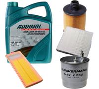 DENCKERMANN Controllo Set ADDINOL GIGA LIGHT 5W-30 5L Per Fiat 500 C 1.3 D