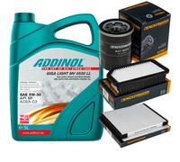 DENCKERMANN Controllo Set ADDINOL GIGA LIGHT 5W-30 5L Per Hyundai I20 Coupe