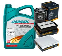 DENCKERMANN Controllo Set ADDINOL GIGA LIGHT 5W-30 5L Per Hyundai Kona 1.0