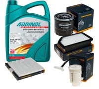 DENCKERMANN Controllo Set ADDINOL GIGA LIGHT 5W-30 5L Per Hyundai Veloster