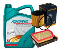 DENCKERMANN Controllo Set ADDINOL GIGA LIGHT 5W-30 5L Per Jeep Cherokee 2.0