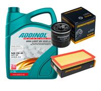 DENCKERMANN Controllo Set ADDINOL GIGA LIGHT 5W-30 5L Per KIA Carens II 1.8