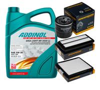 DENCKERMANN Controllo Set ADDINOL GIGA LIGHT 5W-30 5L Per KIA Picanto 1.1