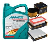 DENCKERMANN Controllo Set ADDINOL GIGA LIGHT 5W-30 5L Per Nissan Micra V 0.9