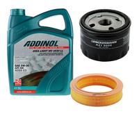 DENCKERMANN Controllo Set ADDINOL GIGA LIGHT 5W-30 5L Per Renault Clio I 1.4