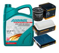 DENCKERMANN Controllo Set ADDINOL GIGA LIGHT 5W-30 5L Per Toyota Yaris 1.4