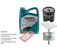 DENCKERMANN Controllo Set ADDINOL GIGA LIGHT 5W-30 5L Per VW Lupo 1.4 16V