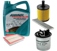DENCKERMANN Controllo Set ADDINOL GIGA LIGHT 5W-30 5L Per VW Sharan 1.9 TDI
