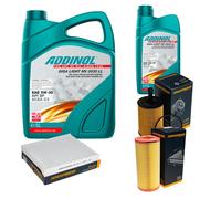 DENCKERMANN Controllo Set ADDINOL GIGA LIGHT 5W-30 6L Per Audi A2 1.4 TDI