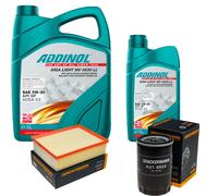DENCKERMANN Controllo Set ADDINOL GIGA LIGHT 5W-30 6L Per Audi A4 2.0 1.6