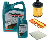 DENCKERMANN Controllo Set ADDINOL GIGA LIGHT 5W-30 6L Per Fiat 500 1.3 D