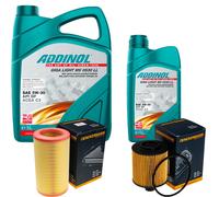 DENCKERMANN Controllo Set ADDINOL GIGA LIGHT 5W-30 6L Per Fiat Bravo II 1.6