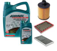 DENCKERMANN Controllo Set ADDINOL GIGA LIGHT 5W-30 6L Per Fiat Croma 1.9 D