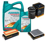 DENCKERMANN Controllo Set ADDINOL GIGA LIGHT 5W-30 6L Per Fiat Idea 1.4