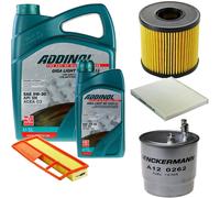 DENCKERMANN Controllo Set ADDINOL GIGA LIGHT 5W-30 6L Per Fiat Panda 1.3 D