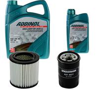 DENCKERMANN Controllo Set ADDINOL GIGA LIGHT 5W-30 6L Per Honda CR-V II 2.0