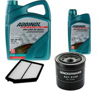 DENCKERMANN Controllo Set ADDINOL GIGA LIGHT 5W-30 6L Per Hyundai Matrix 1.6