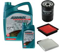 DENCKERMANN Controllo Set ADDINOL GIGA LIGHT 5W-30 6L Per Nissan Note 1.4