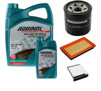 DENCKERMANN Controllo Set ADDINOL GIGA LIGHT 5W-30 6L Per Nissan Tiida 1.6