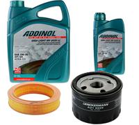 DENCKERMANN Controllo Set ADDINOL GIGA LIGHT 5W-30 6L Per Renault Clio I 1.4