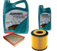 DENCKERMANN Controllo Set ADDINOL GIGA LIGHT 5W-30 6L Per Saab 9-3 Cabriolet