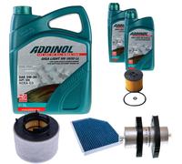 DENCKERMANN Controllo Set ADDINOL GIGA LIGHT 5W-30 7L Per Audi A4 Avant 2.0
