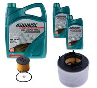 DENCKERMANN Controllo Set ADDINOL GIGA LIGHT 5W-30 7L Per Audi A4 Avant 2.0