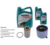 DENCKERMANN Controllo Set ADDINOL GIGA LIGHT 5W-30 7L Per Audi A4 Avant S4