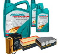 DENCKERMANN Controllo Set ADDINOL GIGA LIGHT 5W-30 7L Per Audi Q3 2.0 TFSI