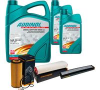 DENCKERMANN Controllo Set ADDINOL GIGA LIGHT 5W-30 7L Per BMW X3 3.0D 3ER