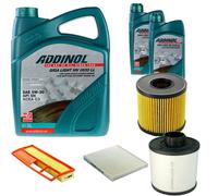 DENCKERMANN Controllo Set ADDINOL GIGA LIGHT 5W-30 7L Per Fiat 500 1.3 D