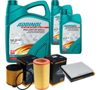 DENCKERMANN Controllo Set ADDINOL GIGA LIGHT 5W-30 7L Per Fiat Bravo II 1.6