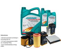 DENCKERMANN Controllo Set ADDINOL GIGA LIGHT 5W-30 7L Per Fiat Bravo II 1.6