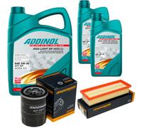 DENCKERMANN Controllo Set ADDINOL GIGA LIGHT 5W-30 7L Per Fiat Idea 1.4