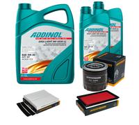 DENCKERMANN Controllo Set ADDINOL GIGA LIGHT 5W-30 7L Per Nissan X-Trail 2.2