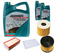 DENCKERMANN Controllo Set ADDINOL GIGA LIGHT 5W-30 7L Per Peugeot 407 SW 2.0