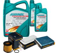 DENCKERMANN Controllo Set ADDINOL GIGA LIGHT 5W-30 7L Per Toyota Yaris 1.3
